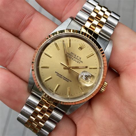 rolex datjust 2 tone 16233|Rolex Datejust 16233 price.